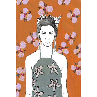 Pink Blossom Lady II by Melissa Wang - Painting Print