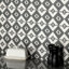 Twenties Vertex Mini 4" x 4" Ceramic Patterned Wall & Floor Tile