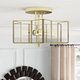 Putnam Glass Semi Flush Mount