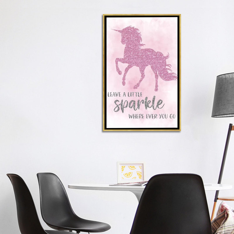 Art sparkle, H 40 po x l 26 po x P 1,5 po, Toile encadrée d'or