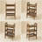 100% Solid Wood Ladder Shelf, 3 Tier Small Ladder Bookshelf, Freestanding Ladder Shelf with Open Storage,Side Table for Living Room, Bedroom, Study, Home Office, Saving Space, Walnut-1878357376