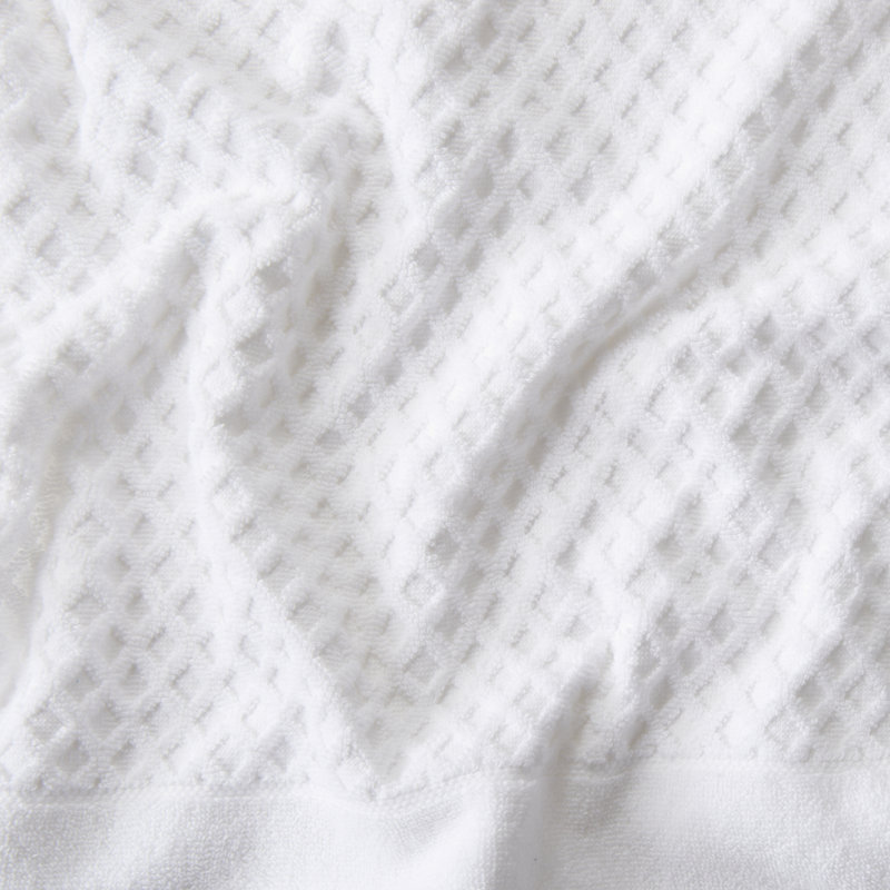 Ensemble de serviettes 100% coton ultra doux et absorbant, Blanc optique, Serviettes de bain - paquet de 4