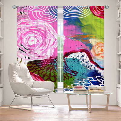 Paire de rideaux obscurcissant en polyester Fouladgar