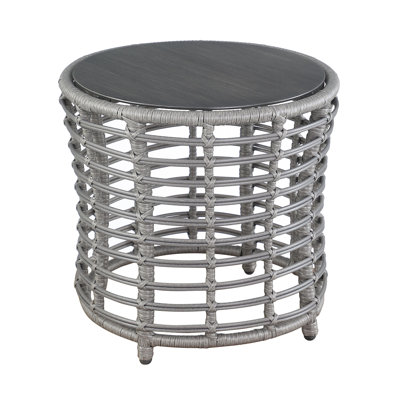 Table d'appoint d'extérieur ronde 19,69 po Farrand