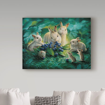 Impression sur toile tendue, "Blueberry lunch" par Hilkiah