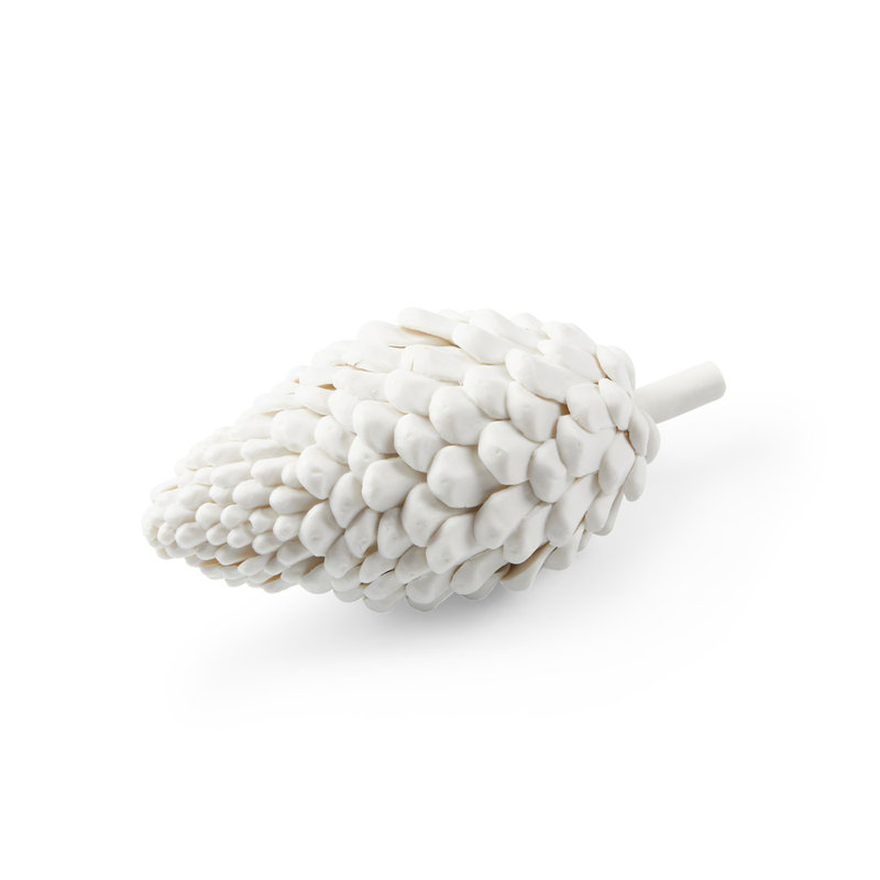 Blanc De Chine Pine Cone Sculpture
