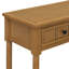 Console Trexm Daisy Series avec deux tiroirs et une tablette inférieure (naturel)-124923109