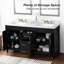 Meuble-lavabo double 60 po avec plateau en marbre Burdick-1666593536