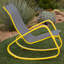 Chaise berçante de patio en aluminium Bissett