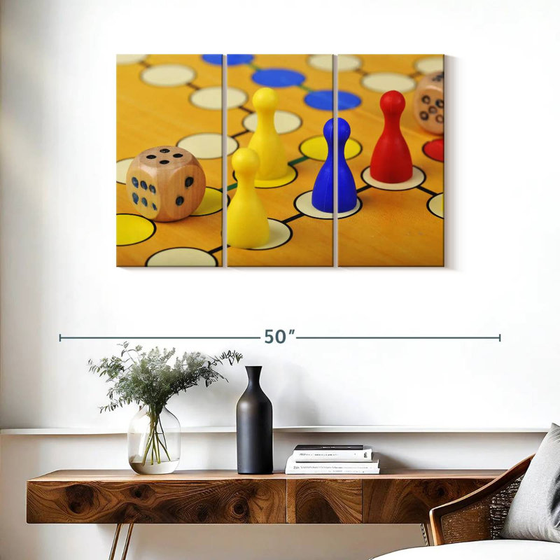 Senne Ludo Game, 24" H x 38" W