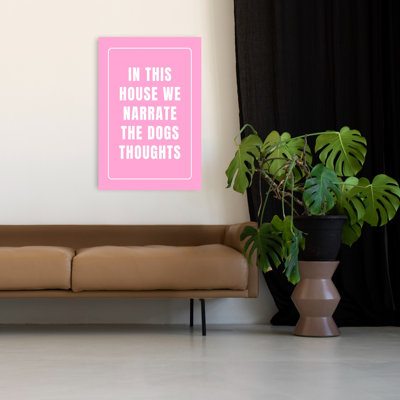 «Drôle de chien», impression d'art mural minimaliste moderne
