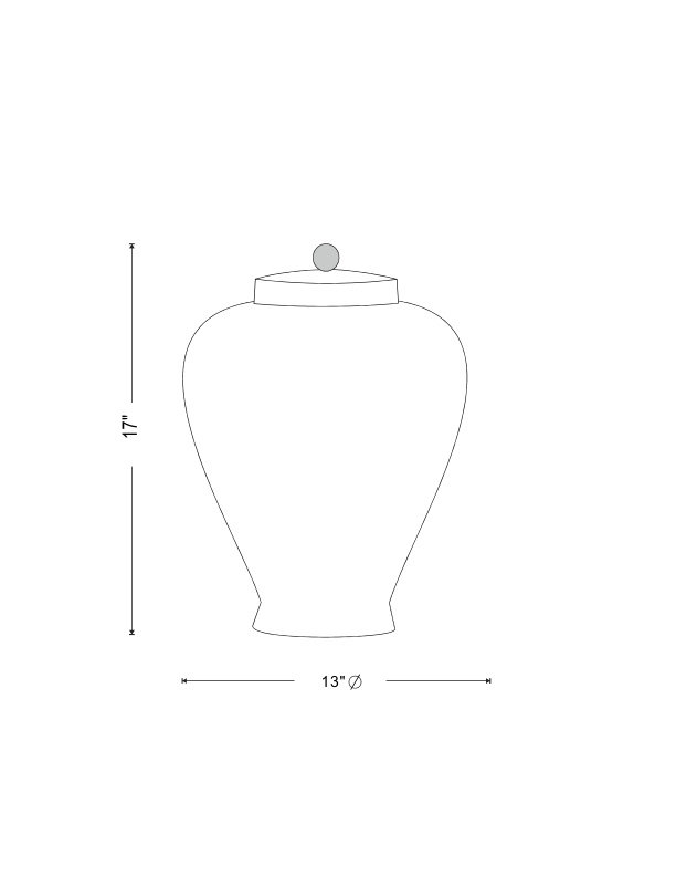 Carlyle Porcelain China Jar, Olive
