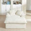 Canapé 51,77 pouces moderne à siège rembourré et à compression avec repose-pieds unique, chaise longue-999464994