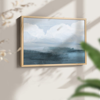 Azure Rising I -Framed Print - Restickable
