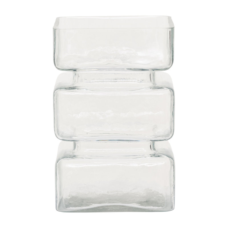 Vase de table en verre Latausha, Transparent