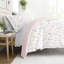 Ensemble de literie réversible 8 pièces - Housse de couette à motif, insert d'édredon et ensemble de draps unis-99311790-99311798