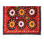 Housse de lit brodée à la main 72 po x 91 po. Décoration murale Suzani