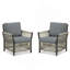Ensemble de 2 chaises de patio pour l'extérieur
