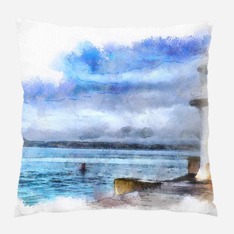 Coussin décoratif Maximiliano, Microsuède, Intérieur