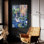 Art mural en verre épique «New Orleans Courtyard» par ADEL, 24 po x 36 po