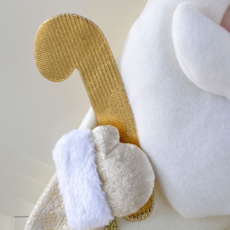 Stocking, Cream/Gold