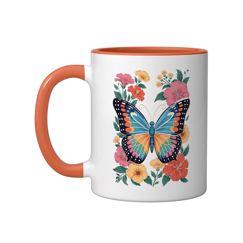Ceramic Coffee Mug, Orange