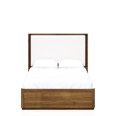 Queen Upholstered Bed In Walnut