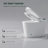 Modern Smart Toilet with Bidet Seat Built-in, Intelligent Toilet  Auto Open/Close Seat, Foot Sensor, LED Display,Night Light, Warm Water & Dryer,White