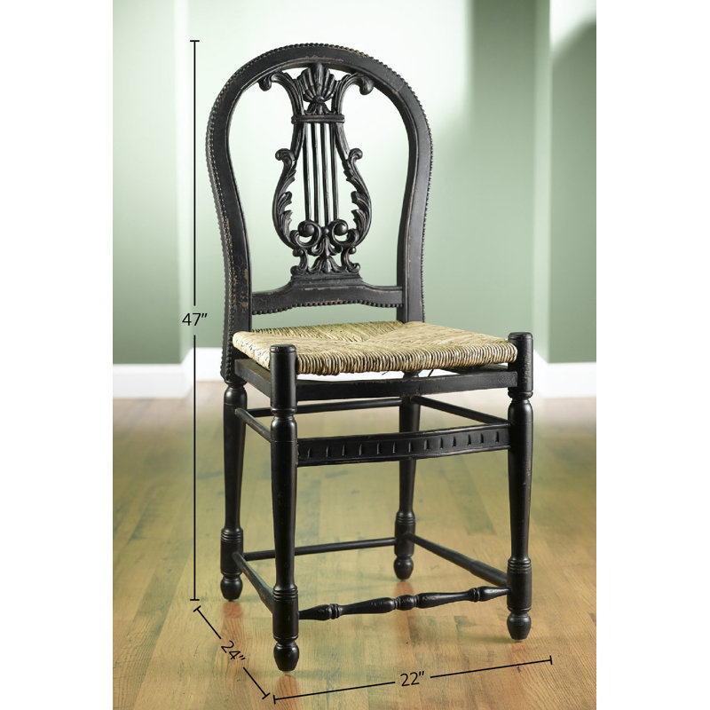 Corneil 47" Counter Stool, Black