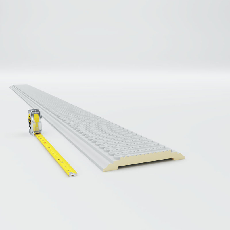 White High Density Urethane Temple Chair Rail Moulding