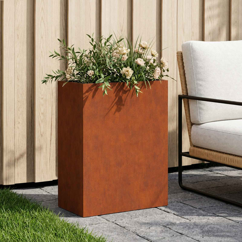 Planter, 40cm H x 40cm W x 20cm D, 2