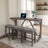 Maialen 3 - Person Trestle Dining Set
