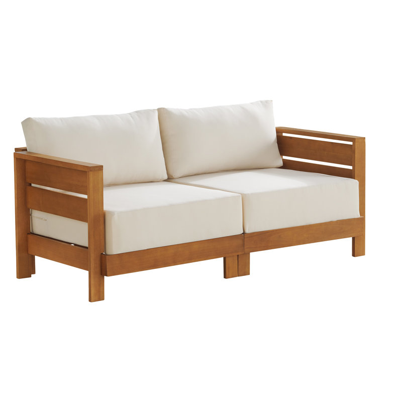 Barton 2-Seater Patio Sofa (Natural), 2