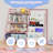 32'' Height Metal Book Display, Bookshelf and Toy Storage Organizer - 4 Tier Book Shelf-2063628925
