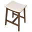 Upholstered Counter Stool with Solid Wood Frame-1843288031