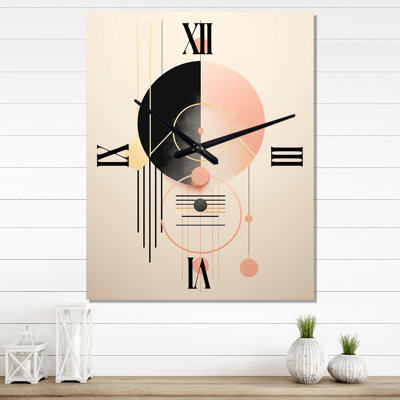 Horloge murale moderne surdimensionnée Serendipity