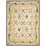 Wool Floral Area Rug