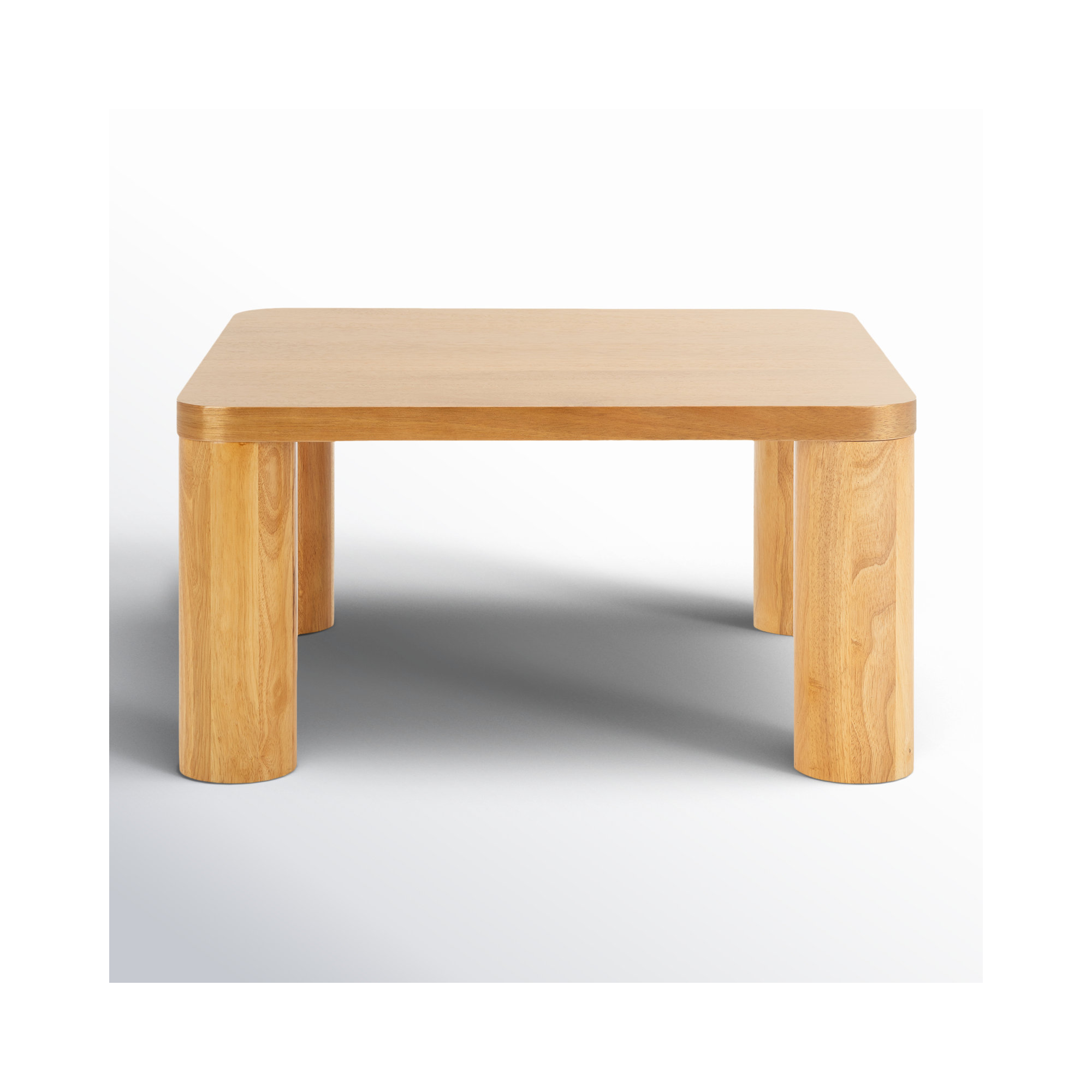 Patricio Single Coffee Table, 16.14" H x 32" L x 32" W, Natural
