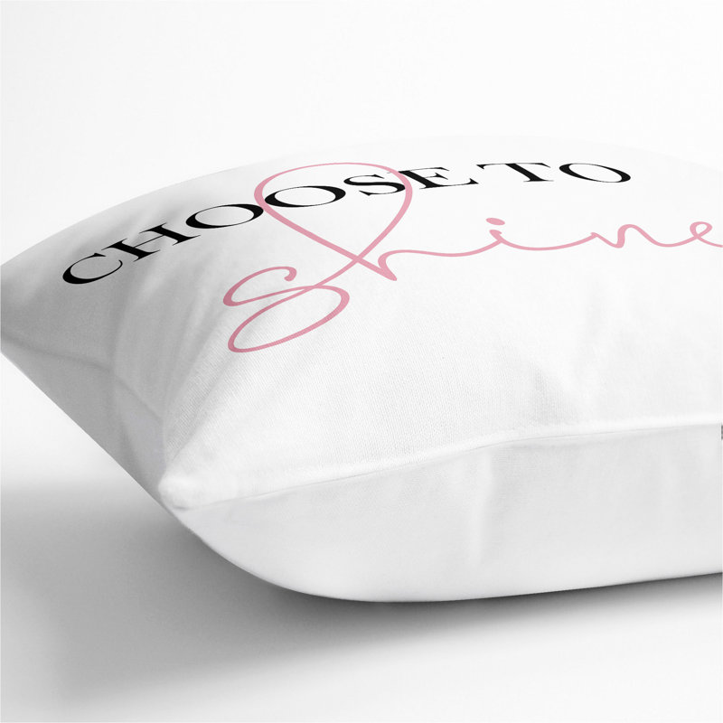 Square Cushion, 55cm H x 55cm W x 20cm D, White