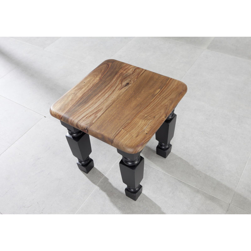 New Boston Solid Wood Accent Stool