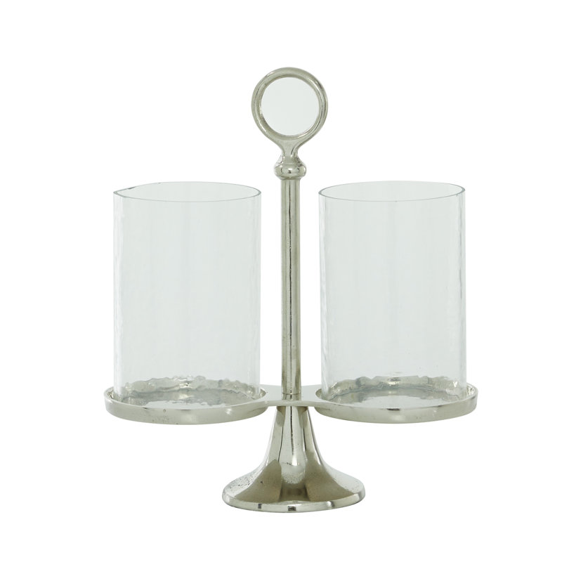 Porte-bougie en verre de 14,4 po