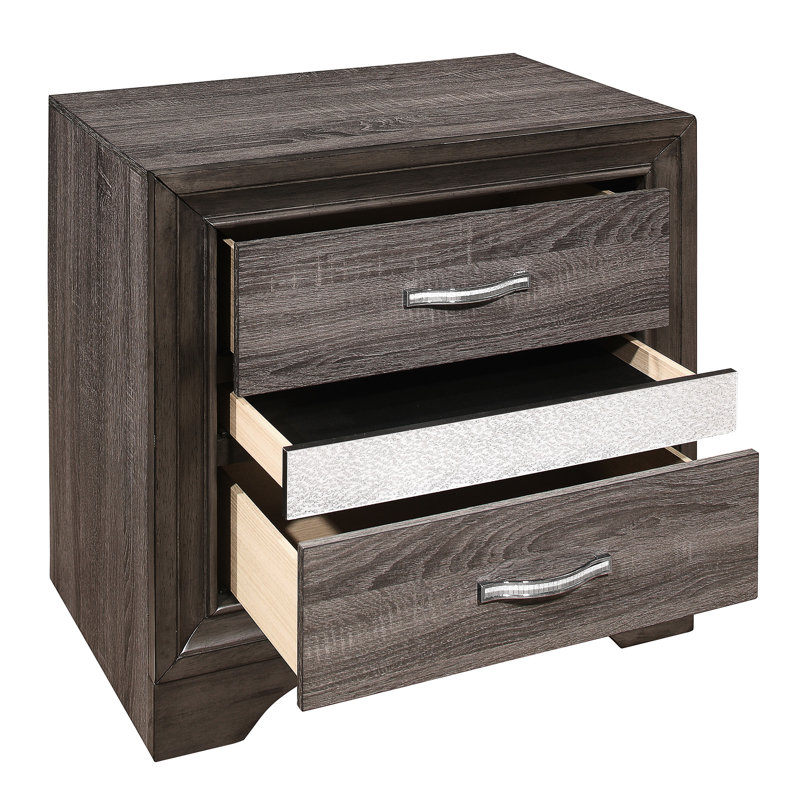 Table de chevet Modern, Brun