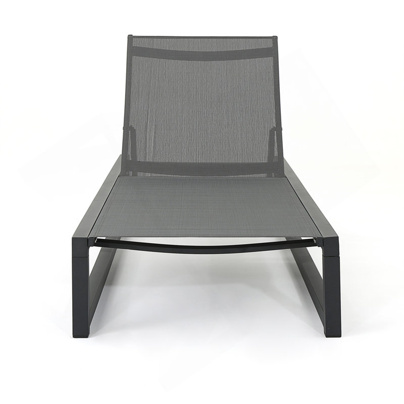 VENICE OUTDOOR CHAISE LOUNGE CHAIR PATIO, Gray