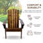Chaise Adirondack en bois massif Grandview-1756020265