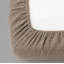 Ensemble de draps 4 pièces en mousseline de coton blanc et beige-115101397-125420996