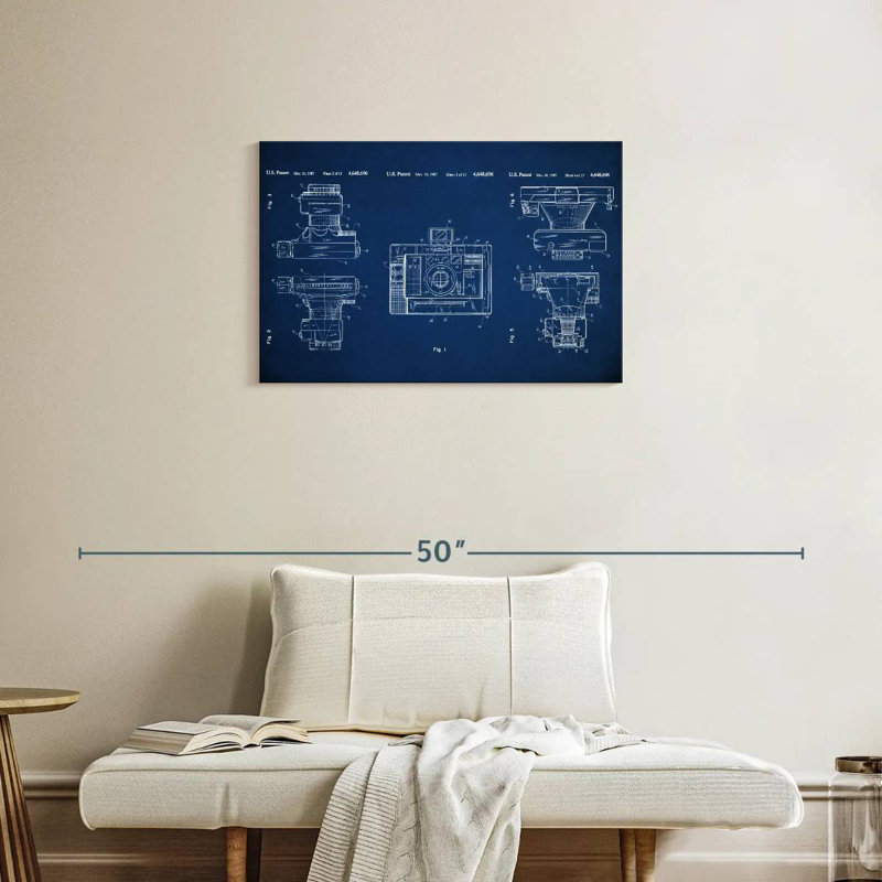 Automatic Focus Camera Blue, 20" H x 30" W