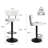 Burgos Swivel Upholstered Adjustable Height Counter Stool-313982943