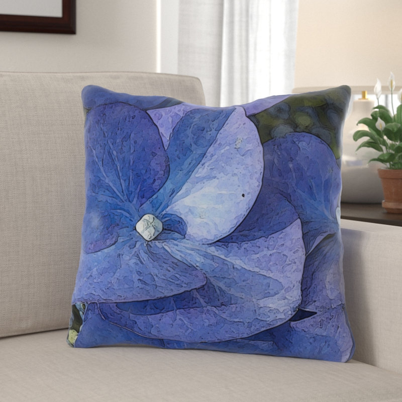 Ducote Outdoor Reversible Throw Pillow, Microsuede, Indoor