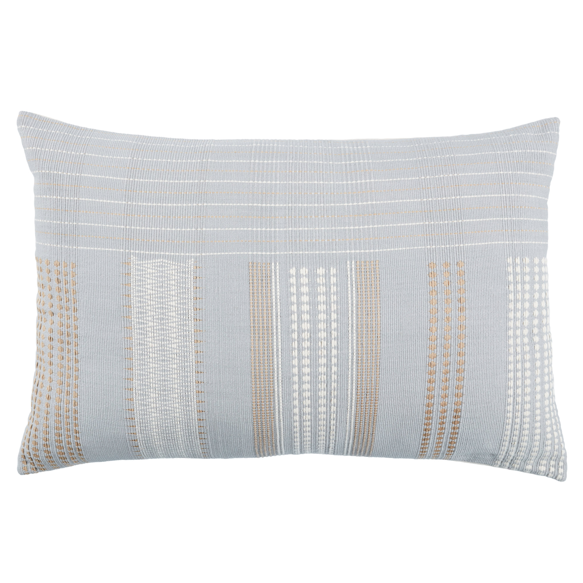 Saliou Tribal Rectangular Cotton Pillow, Gray, Pillow Cover Only - No Insert