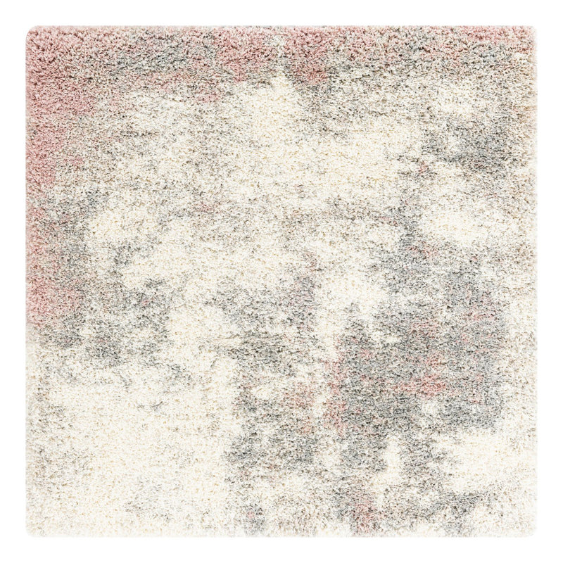 Performance Abstract Indoor Rug, Square 4'1"